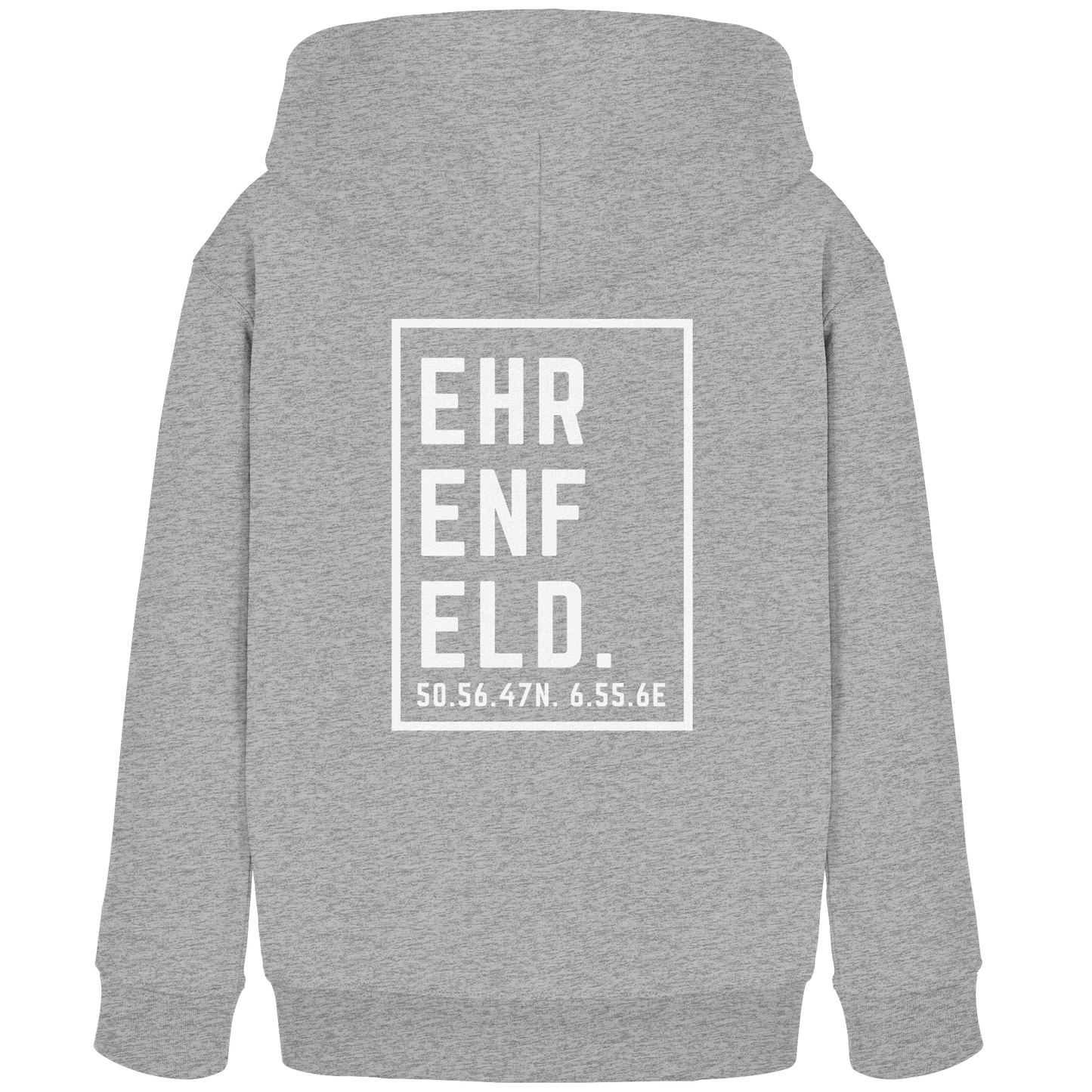 Ehrenfeld Koordinaten (großer Druck auf dem Rücken) - Kids Organic Hoodie