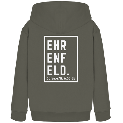 Ehrenfeld Koordinaten (großer Druck auf dem Rücken) - Kids Organic Hoodie