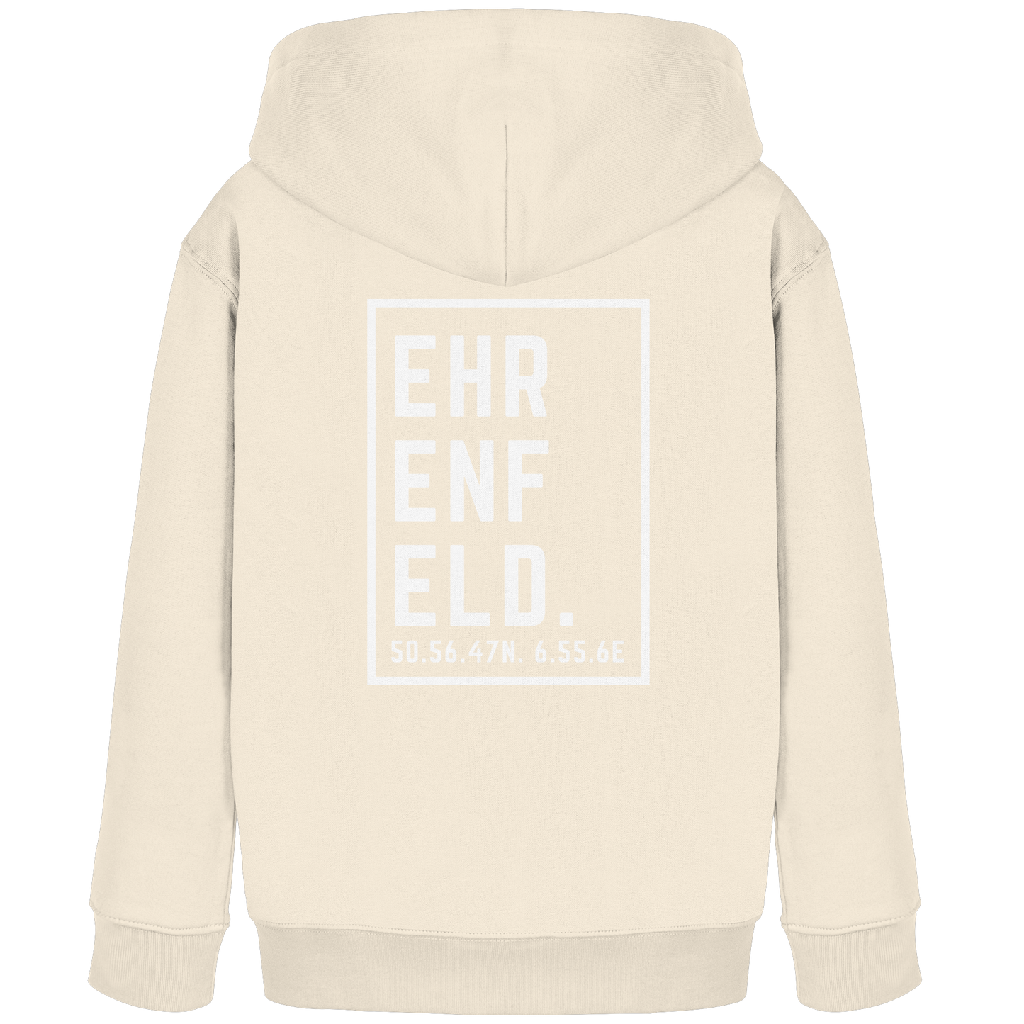 Ehrenfeld Koordinaten (großer Druck auf dem Rücken) - Kids Organic Hoodie