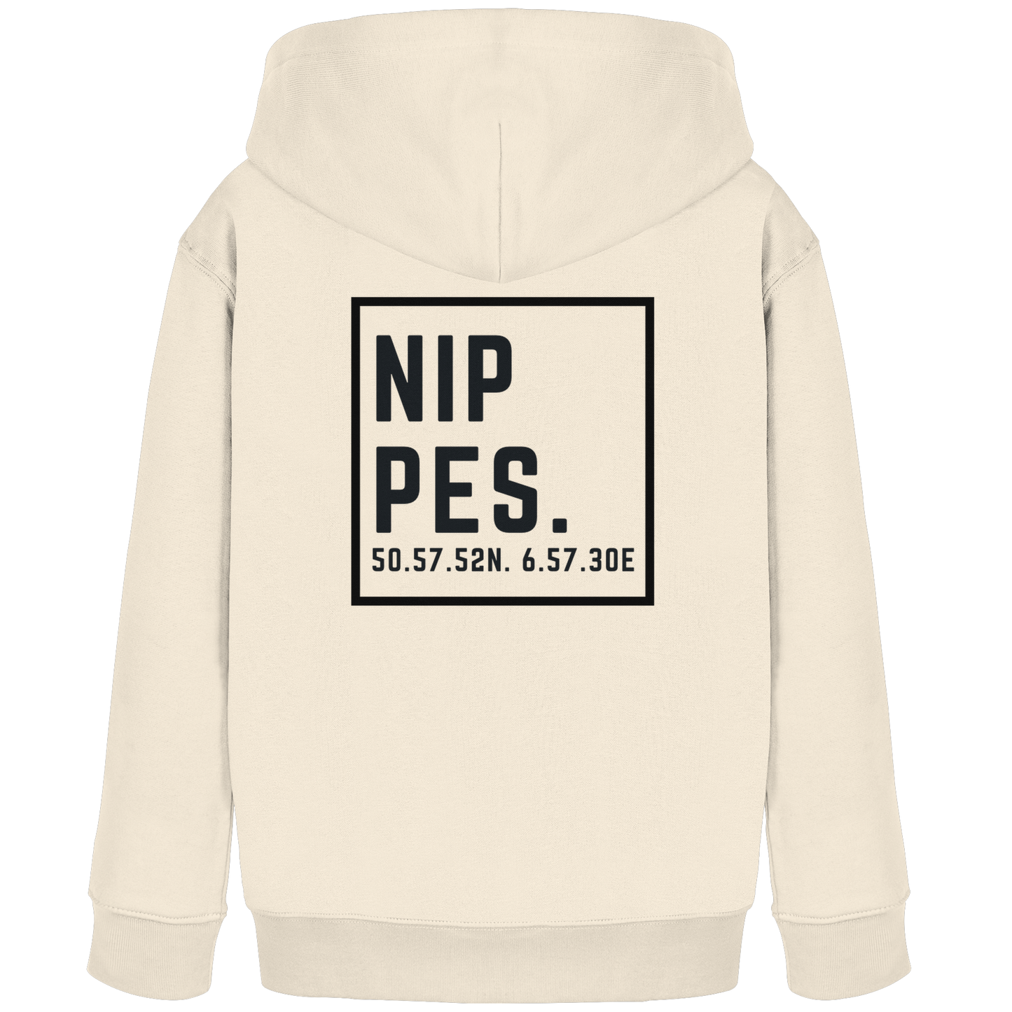 Nippes Koordinaten (großer Druck auf dem Rücken) - Kids Organic Hoodie