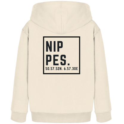Nippes Koordinaten (großer Druck auf dem Rücken) - Kids Organic Hoodie