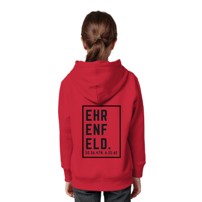 Ehrenfeld Koordinaten (großer Druck auf dem Rücken) - Kids Organic Hoodie