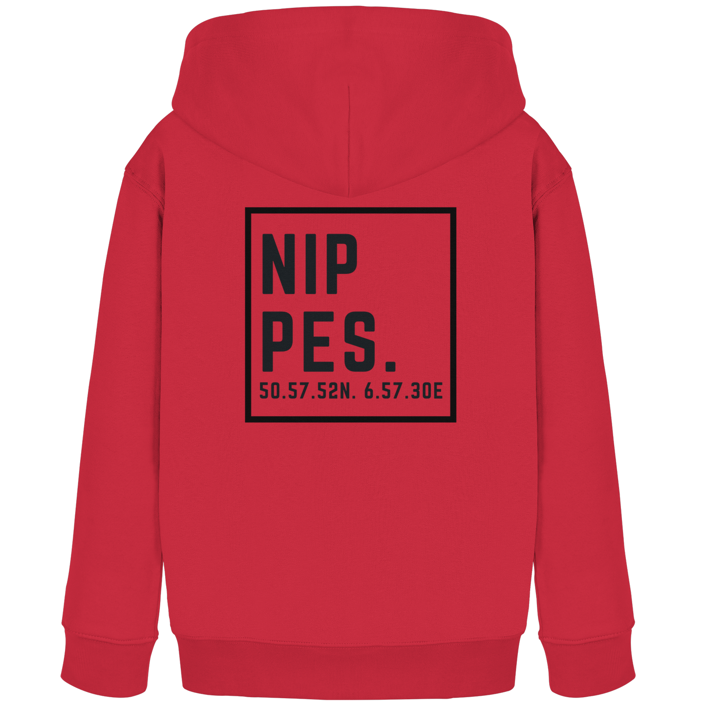 Nippes Koordinaten (großer Druck auf dem Rücken) - Kids Organic Hoodie