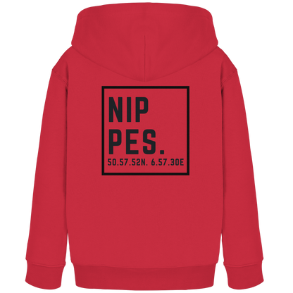 Nippes Koordinaten (großer Druck auf dem Rücken) - Kids Organic Hoodie