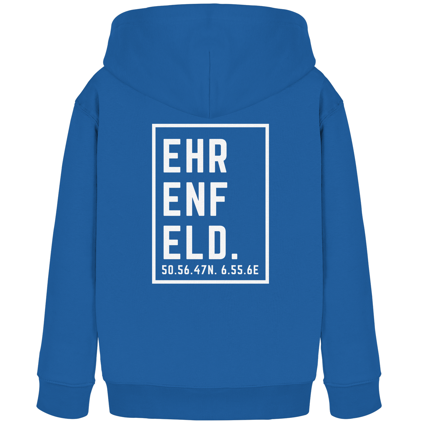 Ehrenfeld Koordinaten (großer Druck auf dem Rücken) - Kids Organic Hoodie