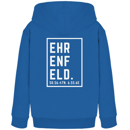 Ehrenfeld Koordinaten (großer Druck auf dem Rücken) - Kids Organic Hoodie