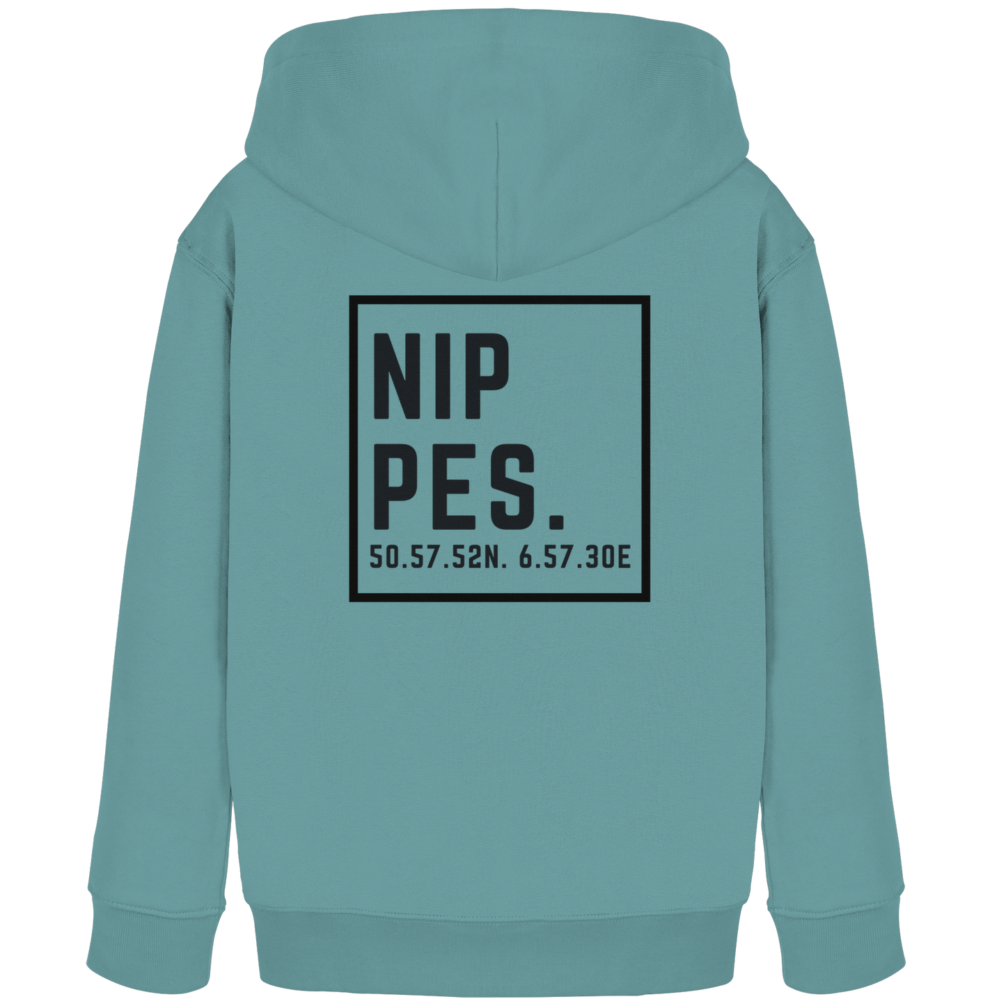 Nippes Koordinaten (großer Druck auf dem Rücken) - Kids Organic Hoodie