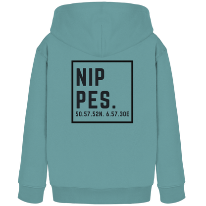 Nippes Koordinaten (großer Druck auf dem Rücken) - Kids Organic Hoodie