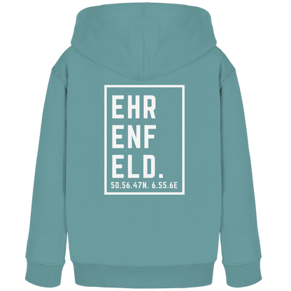 Ehrenfeld Koordinaten (großer Druck auf dem Rücken) - Kids Organic Hoodie