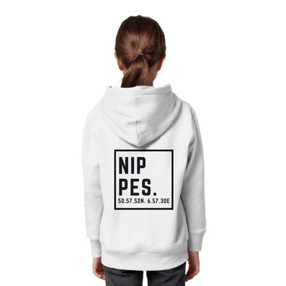 Nippes Koordinaten (großer Druck auf dem Rücken) - Kids Organic Hoodie