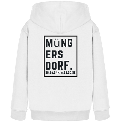 Müngersdorf Koordinaten (großer Druck auf dem Rücken) - Kids Organic Hoodie