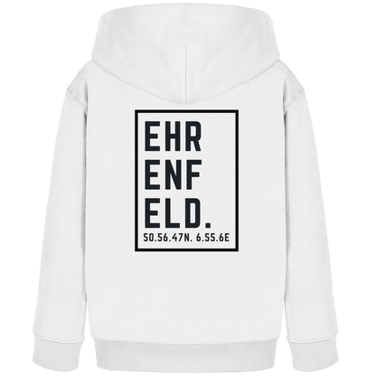 Ehrenfeld Koordinaten (großer Druck auf dem Rücken) - Kids Organic Hoodie