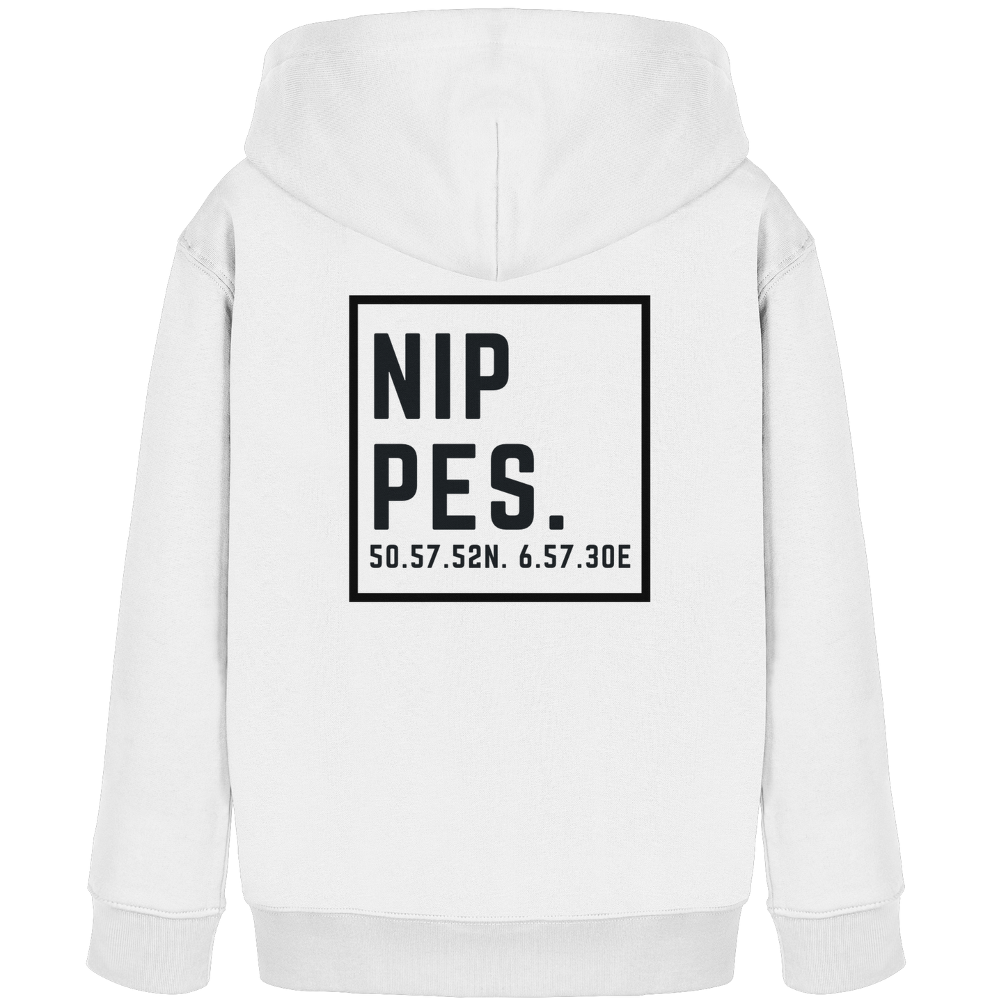 Nippes Koordinaten (großer Druck auf dem Rücken) - Kids Organic Hoodie