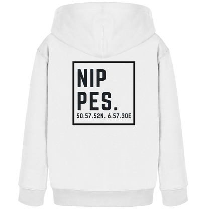Nippes Koordinaten (großer Druck auf dem Rücken) - Kids Organic Hoodie