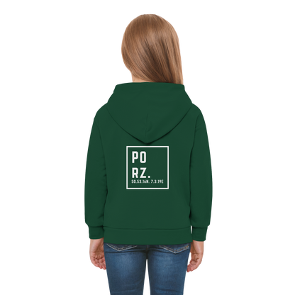 Porz Koordinaten (großer Druck Rücken) - Kids Premium Hoodie