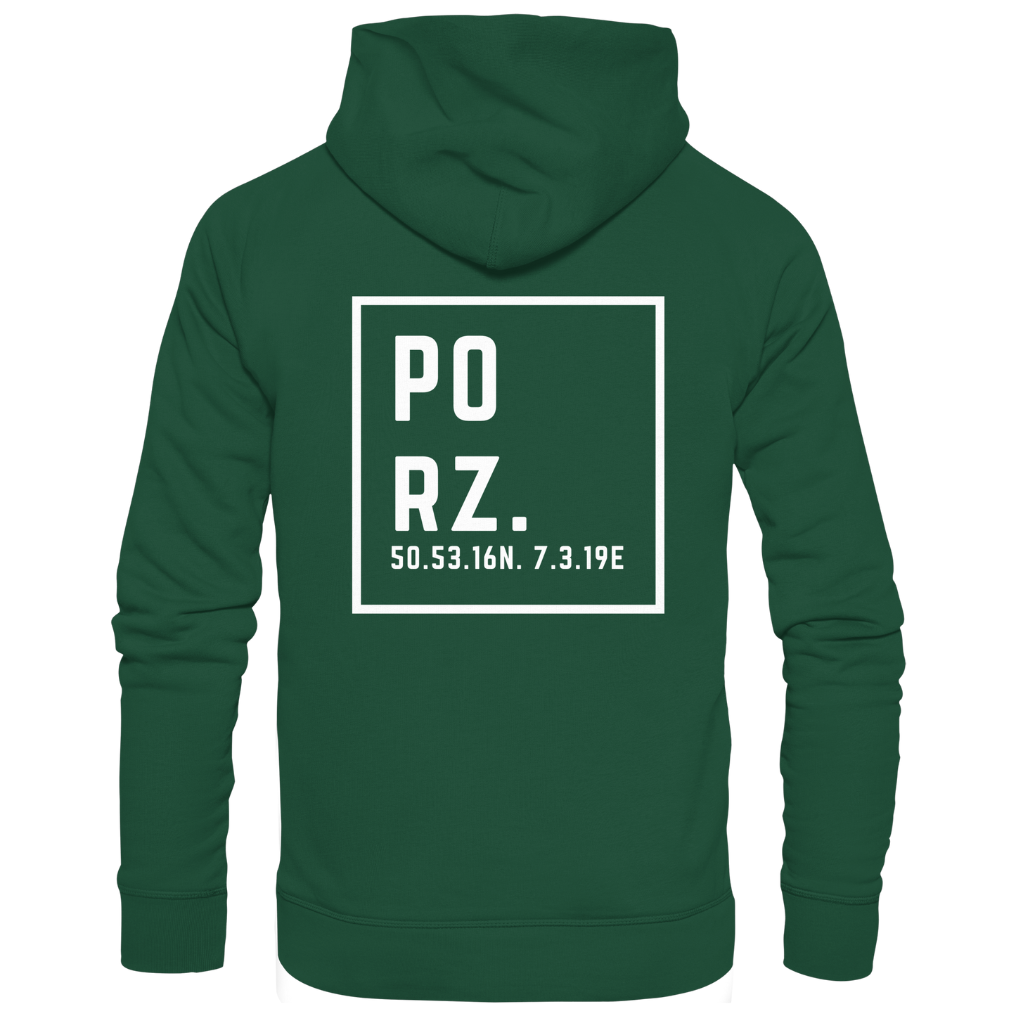 Porz Koordinaten (großer Druck Rücken) - Kids Premium Hoodie