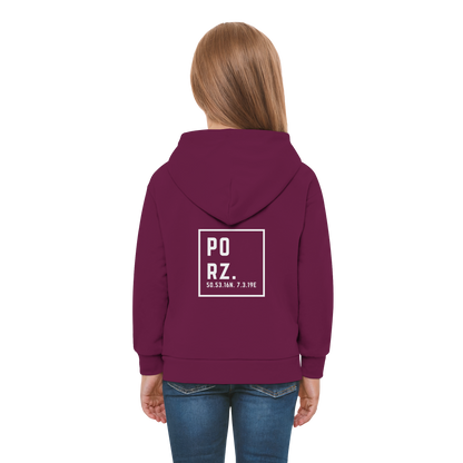 Porz Koordinaten (großer Druck Rücken) - Kids Premium Hoodie