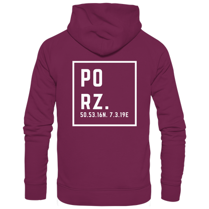 Porz Koordinaten (großer Druck Rücken) - Kids Premium Hoodie