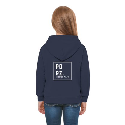 Porz Koordinaten (großer Druck Rücken) - Kids Premium Hoodie