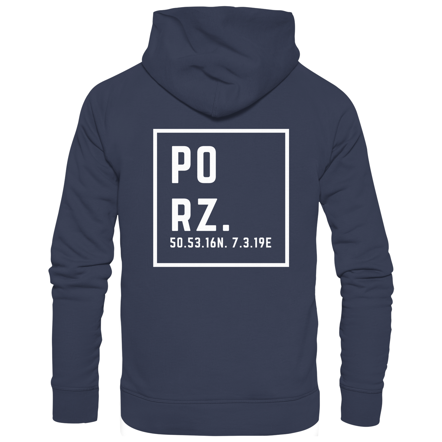 Porz Koordinaten (großer Druck Rücken) - Kids Premium Hoodie