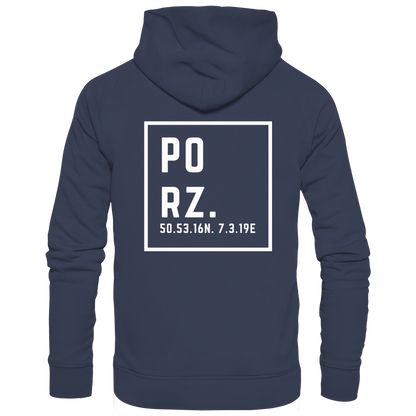 Porz Koordinaten (großer Druck Rücken) - Kids Premium Hoodie