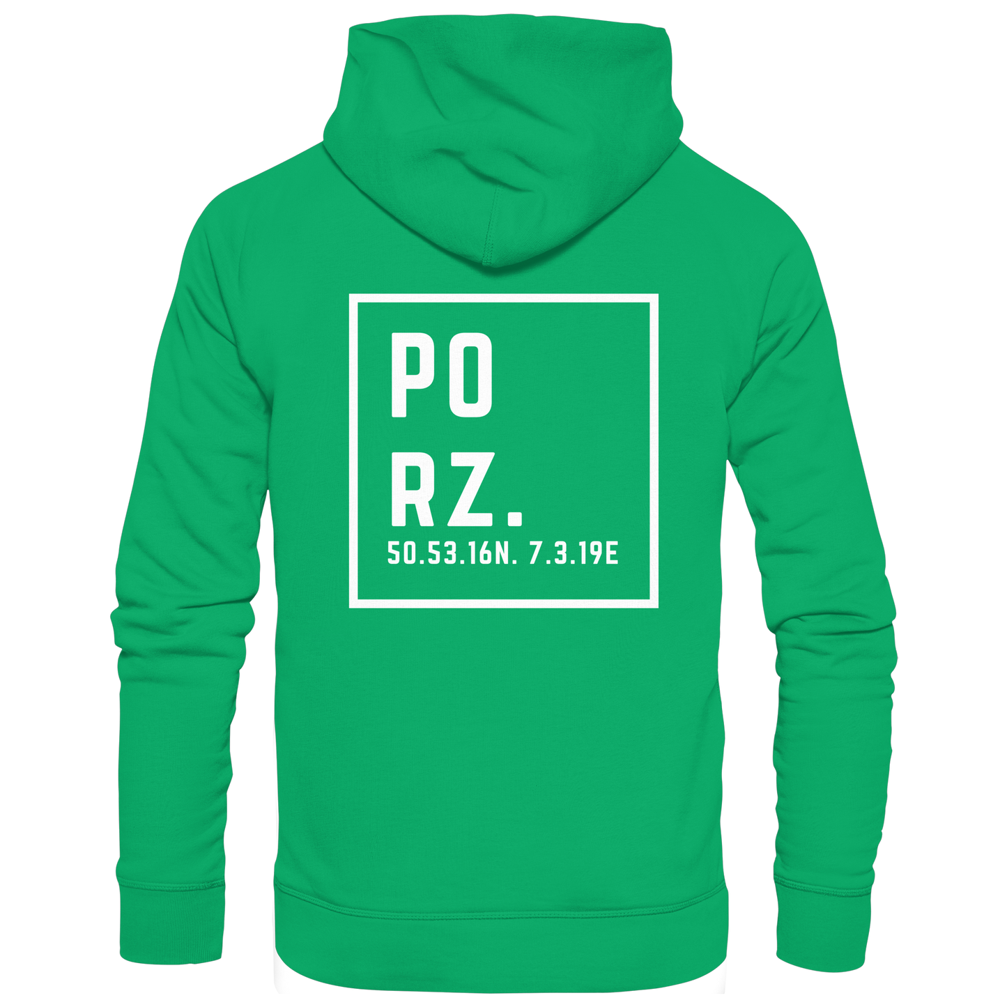 Porz Koordinaten (großer Druck Rücken) - Kids Premium Hoodie