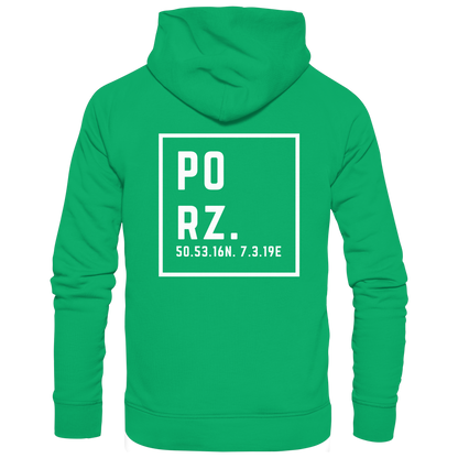 Porz Koordinaten (großer Druck Rücken) - Kids Premium Hoodie