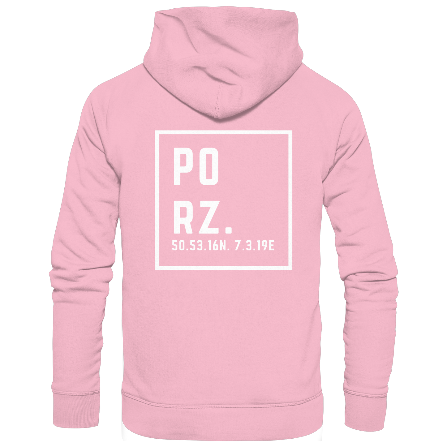Porz Koordinaten (großer Druck Rücken) - Kids Premium Hoodie