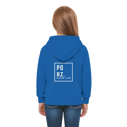 Porz Koordinaten (großer Druck Rücken) - Kids Premium Hoodie
