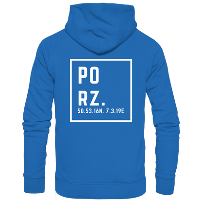 Porz Koordinaten (großer Druck Rücken) - Kids Premium Hoodie