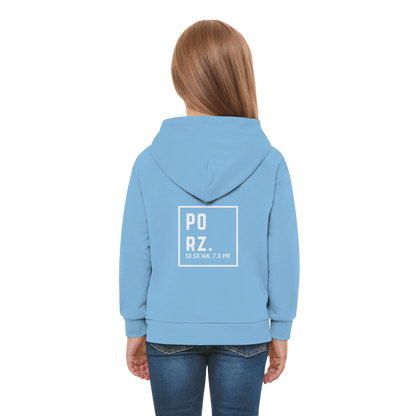 Porz Koordinaten (großer Druck Rücken) - Kids Premium Hoodie