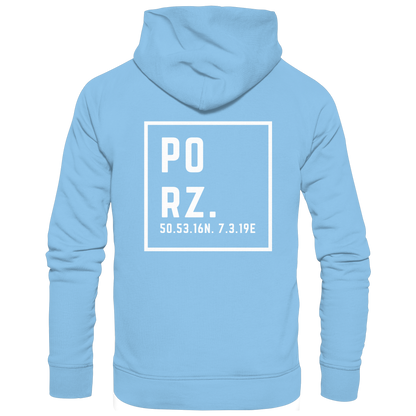 Porz Koordinaten (großer Druck Rücken) - Kids Premium Hoodie