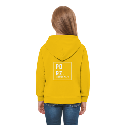 Porz Koordinaten (großer Druck Rücken) - Kids Premium Hoodie