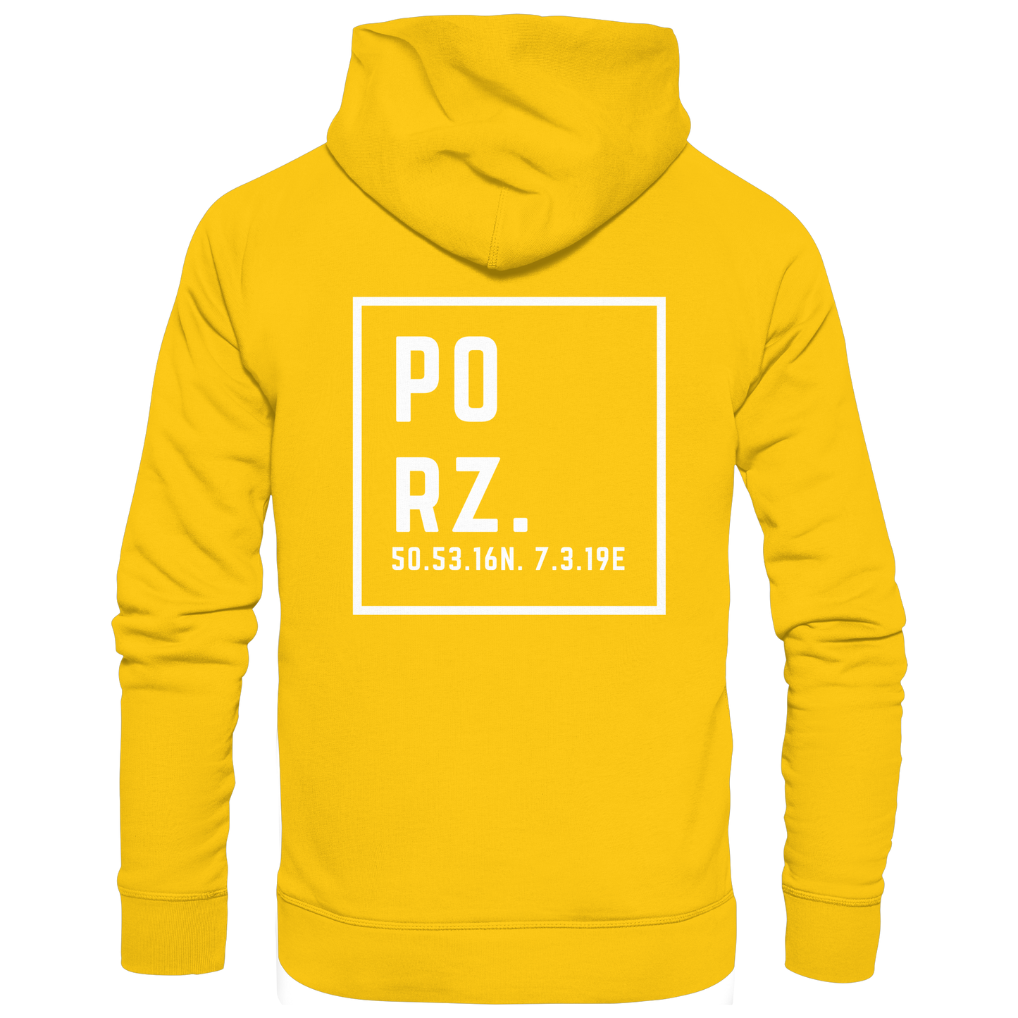 Porz Koordinaten (großer Druck Rücken) - Kids Premium Hoodie