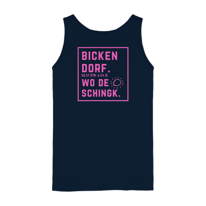Wo de Sonn schingk - Bickendorf Druck Rücken - Ladies Tank-Top