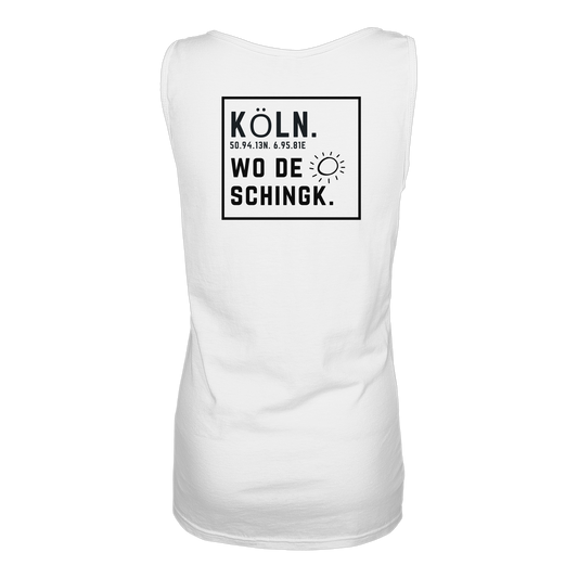 Wo de Sonn schingk - Köln Druck Rücken  - Ladies Tank-Top