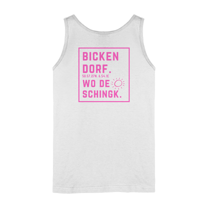 Wo de Sonn schingk - Bickendorf Druck Rücken - Ladies Tank-Top