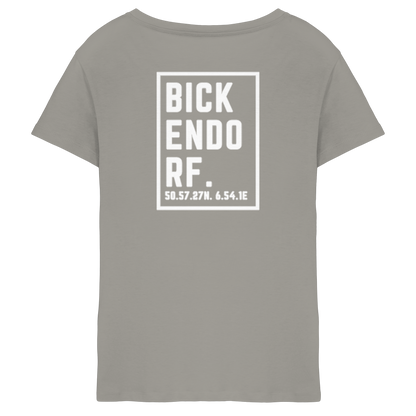 Bickendorf Koordinaten (großer Druck auf dem Rücken) - Ladies V-Neck Shirt