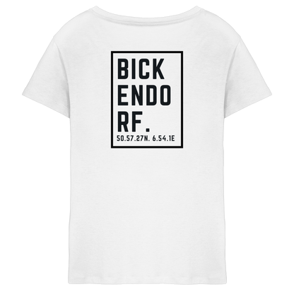 Bickendorf Koordinaten (großer Druck auf dem Rücken) - Ladies V-Neck Shirt