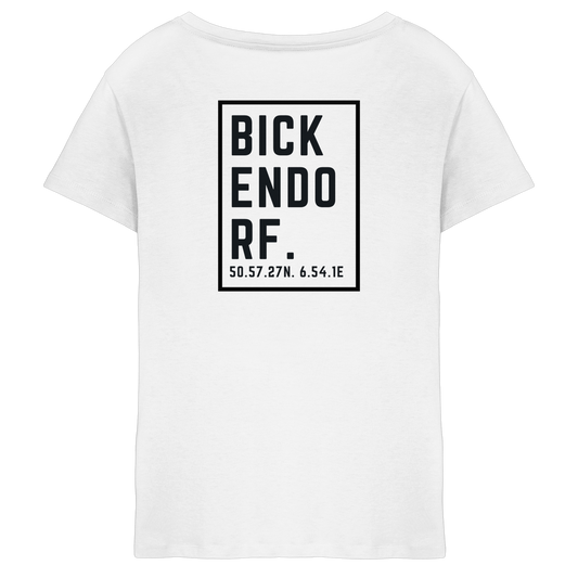 Bickendorf Koordinaten (großer Druck auf dem Rücken) - Ladies V-Neck Shirt