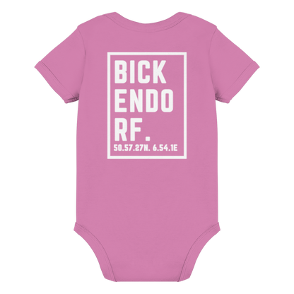 Bickendorf Koordinaten (großer Druck auf dem Rücken) - Organic Baby Bodysuit