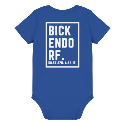 Bickendorf Koordinaten (großer Druck auf dem Rücken) - Organic Baby Bodysuit