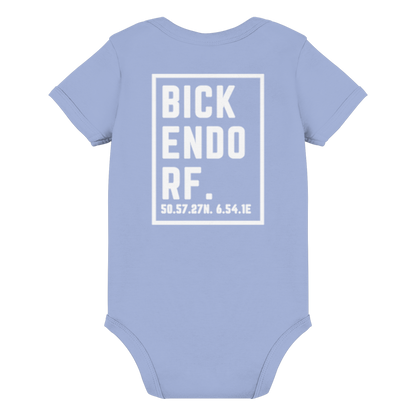 Bickendorf Koordinaten (großer Druck auf dem Rücken) - Organic Baby Bodysuit