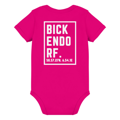 Bickendorf Koordinaten (großer Druck auf dem Rücken) - Organic Baby Bodysuit