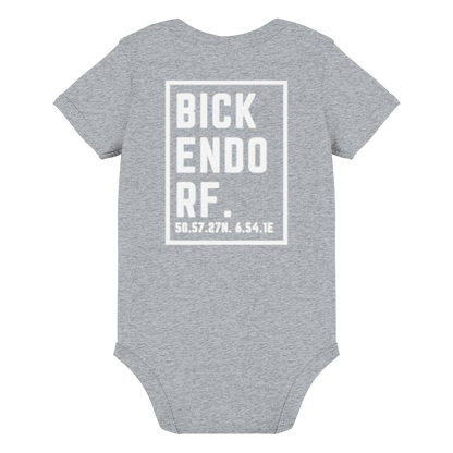 Bickendorf Koordinaten (großer Druck auf dem Rücken) - Organic Baby Bodysuit