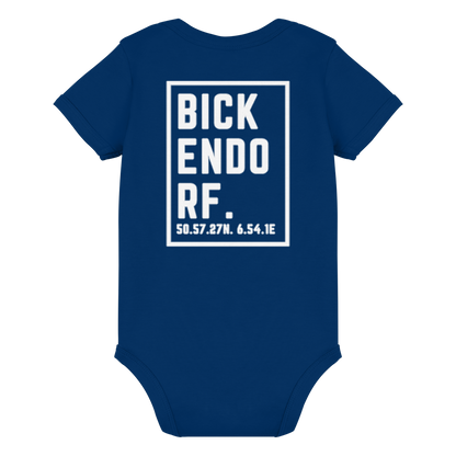 Bickendorf Koordinaten (großer Druck auf dem Rücken) - Organic Baby Bodysuit