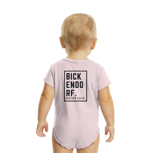 Bickendorf Koordinaten (großer Druck Rücken) - Organic Baby Bodysuit