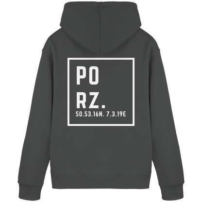 Porz Koordinaten (großer Druck Rücken)  Organic Basic Hoodie
