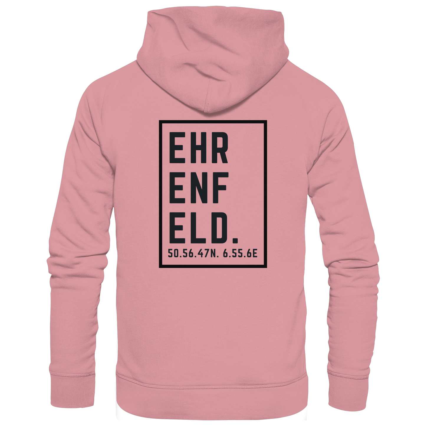 Ehrenfeld Koordinaten (großer Druck auf dem Rücken) - Organic Basic Hoodie