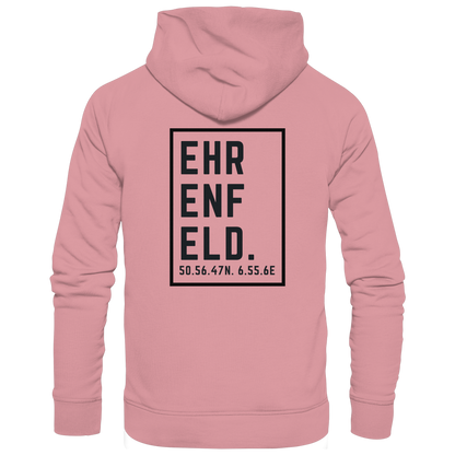 Ehrenfeld Koordinaten (großer Druck auf dem Rücken) - Organic Basic Hoodie